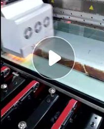 高温彩釉玻璃打印机打印视频